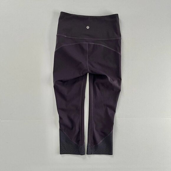 Lululemon Black Grape Purple Anew Crop Luxtreme Legging Size 4 EUC - Picture 11 of 16